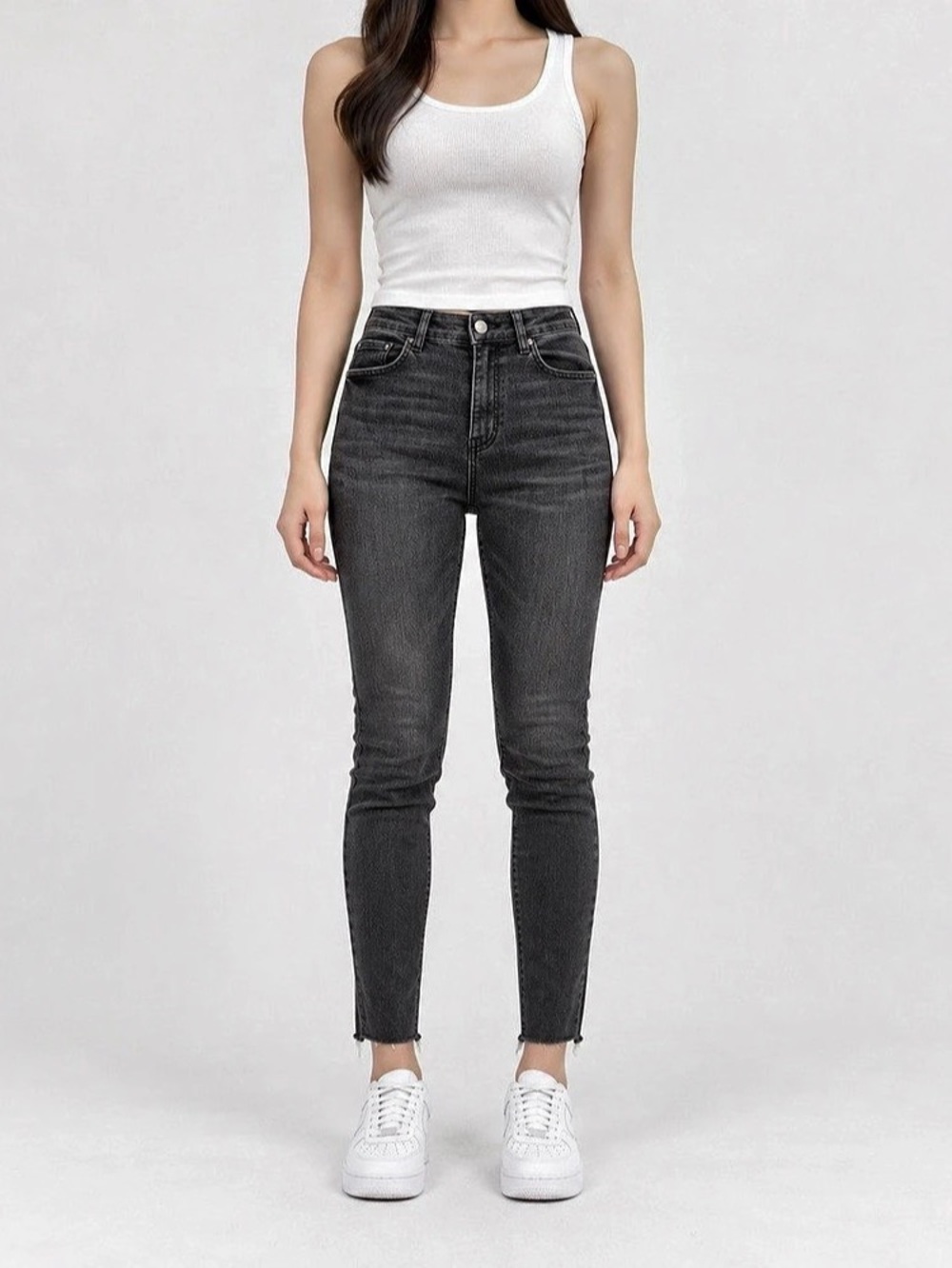 Zara The High Waist Skinny High Waist Skinny Jeans Black Waist 26